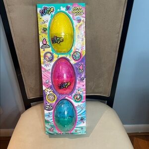 Vibrant Slime Surprise Eggs - Yellow, Pink, Blue